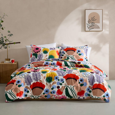 Marimekko Mini Unikko T200 RED QN Sheet Set COO - Queen store Sheet Set